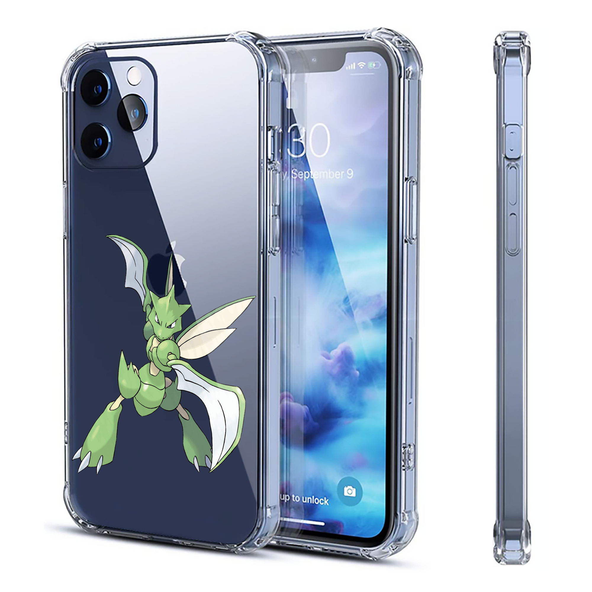 （画像用） ポケットモンスター Pokémon 【iPhone 12シリーズ対応】透明スマホケース（クリアソフトケース）